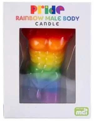 Rainbow-Pride-Male-Body-Candle Rainbow-Pride-Male-Body-Candle