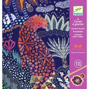 DJECO Lush Nature Scratch Cards, Multicolor DJECO Lush Nature Scratch Cards, Multicolor