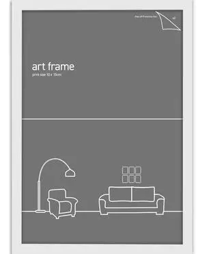 Impact Merch Frames & Hangers Impact Decorative Wall Hanging Art Frame, White, 10 x 15 cm Size Impact Merch Frames & Hangers Impact Decorative Wall Hanging Art Frame, White, 10 x 15 cm Size