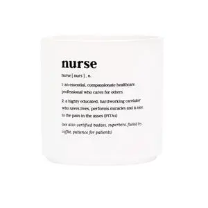 About Face Designs Defined Nurse Appreciation Gift Stoneware Planter, 4.5" Dia x 4.5" H, Nurse About Face Designs Defined Nurse Appreciation Gift Stoneware Planter, 4.5" Dia x 4.5" H, Nurse