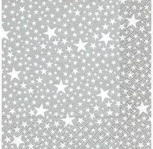 Paper+Design KSINTERONLINE Star Paper Napkins, Made in Germany, Pack of 20 Paper+Design KSINTERONLINE Star Paper Napkins, Made in Germany, Pack of 20