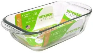 Loaf Baking Dish, Tempered Glass, 1.5-Qt. Loaf Baking Dish, Tempered Glass, 1.5-Qt.