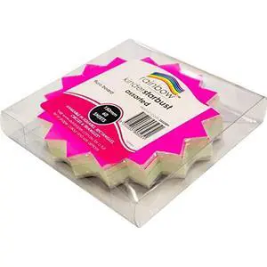 Rainbow Kinder Starburst 300GSM Kinder Shapes Fluro Paper, Assorted, 150 mm Size, (Pack of 60) Rainbow Kinder Starburst 300GSM Kinder Shapes Fluro Paper, Assorted, 150 mm Size, (Pack of 60)