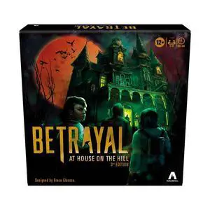 Hasbro Gaming Avalon Hill Betrayal at The House on The Hill 3rd Edition Cooperative Board Game,Ages 12 and Up,3-6 Players,50 Chilling Scenarios Hasbro Gaming Avalon Hill Betrayal at The House on The Hill 3rd Edition Cooperative Board Game,Ages 12 and Up,3-6 Players,50 Chilling Scenarios