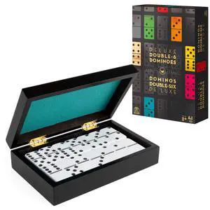 Spin Master Games Legacy Deluxe Double-6 Dominoes Classic Game Spin Master Games Legacy Deluxe Double-6 Dominoes Classic Game