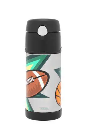 Thermos FUNtainer Vacuum Insulated Drink Bottle, 355ml, Multisport, F400MS Thermos FUNtainer Vacuum Insulated Drink Bottle, 355ml, Multisport, F400MS