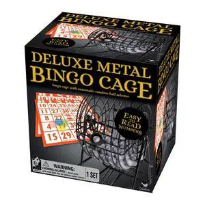 Deluxe Metal Bingo Cage Set for Adults, Families and Kids Ages 6 and up, by Spin Master Deluxe Metal Bingo Cage Set for Adults, Families and Kids Ages 6 and up, by Spin Master