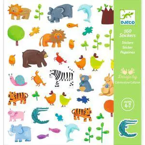 Djeco Animal Stickers (160 pc) Djeco Animal Stickers (160 pc)