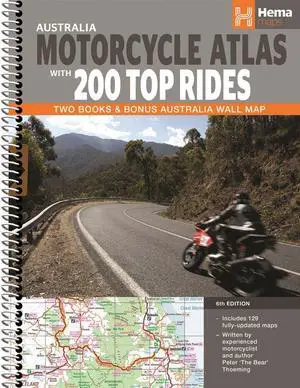 Australia Motorcycle Atlas Spiral Australia Motorcycle Atlas Spiral