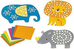 DJECO Soft Jungle Foam Sticker Mosaic Collage DJECO Soft Jungle Foam Sticker Mosaic Collage