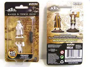 WizKids Deep Cuts Unpainted Miniatures: Wave 10: Mayor & Town Crier WizKids Deep Cuts Unpainted Miniatures: Wave 10: Mayor & Town Crier