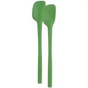 Tovolo Flex Core Mini Silicone Spatula Spoonula Set of 2 for Cast Iron Non Stick Cooking & Baking, Dishwasher Safe Spatula & Spoonula All Silicone Heat Resistant BPA Free Kitchen Utensil, Pesto Green Tovolo Flex Core Mini Silicone Spatula Spoonula Set of 2 for Cast Iron Non Stick Cooking & Baking, Dishwasher Safe Spatula & Spoonula All Silicone Heat Resistant BPA Free Kitchen Utensil, Pesto Green