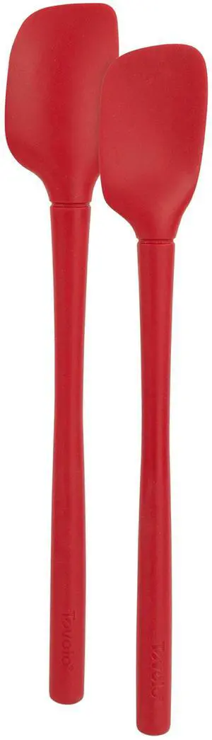 Tovolo Flex Core Mini Silicone Spatula Spoonula Set of 2 for Cast Iron Non Stick Cooking & Baking, Dishwasher Safe Spatula & Spoonula All Silicone Heat Resistant BPA Free Kitchen Utensil, Cayenne Red Tovolo Flex Core Mini Silicone Spatula Spoonula Set of 2 for Cast Iron Non Stick Cooking & Baking, Dishwasher Safe Spatula & Spoonula All Silicone Heat Resistant BPA Free Kitchen Utensil, Cayenne Red
