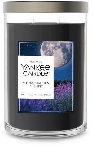 Yankee Candle Large Tumbler Scented Candle with up to 80 Hour Burn Time, Premium Plant Wax Blend for Consistent Burn, 20 oz Tumbler Candle with Room Filling Fragrance, Midsummer's Night Yankee Candle Large Tumbler Scented Candle with up to 80 Hour Burn Time, Premium Plant Wax Blend for Consistent Burn, 20 oz Tumbler Candle with Room Filling Fragrance, Midsummer's Night