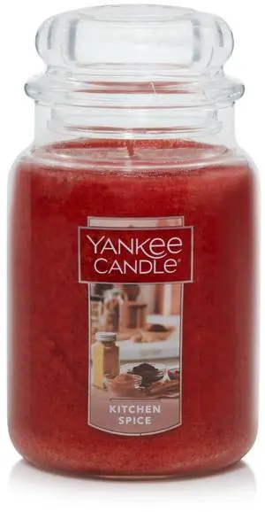 Yankee Candle Kitchen Spice Scented Classic 22oz Large Jar Single Wick Over 110 Hours of Burn Time Ideal for Home Celebrations Gifting Yankee Candle Kitchen Spice Scented Classic 22oz Large Jar Single Wick Over 110 Hours of Burn Time Ideal for Home Celebrations Gifting