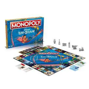 Winning Moves Disney Lilo and Stitch Monopoly Board Game, Embark on an Out of This World Journey with Lilo, Stitch, Nani, Jumba and Many More, Gift for Ages 8 Plus, Blue - Packaging May Vary Winning Moves Disney Lilo and Stitch Monopoly Board Game, Embark on an Out of This World Journey with Lilo, Stitch, Nani, Jumba and Many More, Gift for Ages 8 Plus, Blue - Packaging May Vary