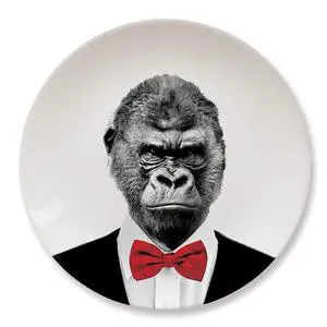 Mustard Wild Dining - Gorilla - Fun Dunner Plates Mustard Wild Dining - Gorilla - Fun Dunner Plates