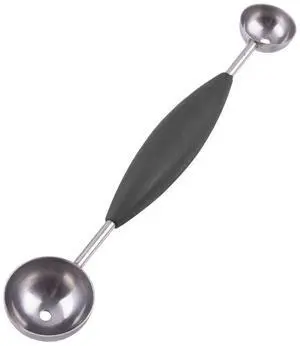 Stainless Steel Double Melon Food Baller Soft Grip Stainless Steel Double Melon Food Baller Soft Grip