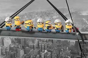 Poster Despicable Me - Minions Lunch On A Skyscraper Poster Despicable Me - Minions Lunch On A Skyscraper