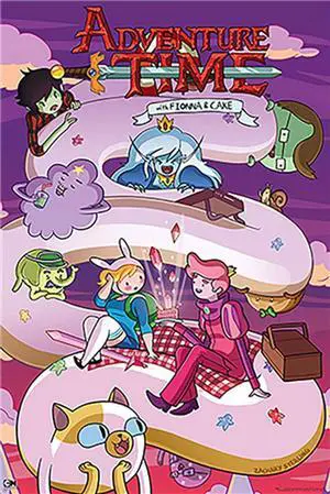 Poster Adventure Time Fiona & Cake Poster Adventure Time Fiona & Cake