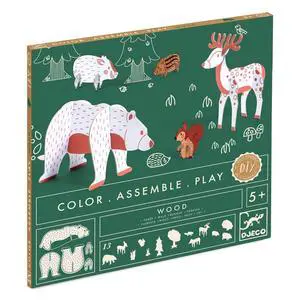 DJECO DIY Color. Assemble. Play. Woods Activity Set DJECO DIY Color. Assemble. Play. Woods Activity Set