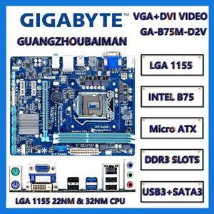 Motherboard   GA- B75M-D2V ( DDR3 Micro-ATX)OEM