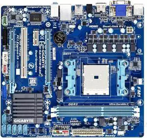 GIGABYTE GA-A75M-D2H Socket FM1 AMD A75 DDR3 64GB Micro ATX