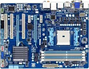 GIGABYTE GA-A75-D3H Socket FM1 AMD A75 DDR3 64GB ATX