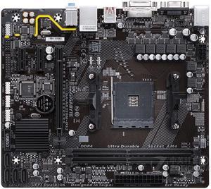 GIGABYTE AB350M-DS2 Socket AM4 AMD B350 DDR4 32GB Micro ATX