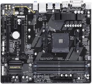 GIGABYTE AB350M-DS3H Socket AM4 AMD B350 DDR4 64GB Micro ATX