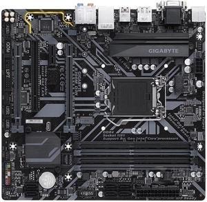 GIGABYTE B360M D3H LGA 1151 Intel B360 DDR4 64GB Micro ATX