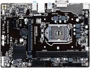 GIGABYTE B150M-D3VX-SI(rev.1.1) LGA 1151 Intel B150 DDR4 32GB Micro ATX