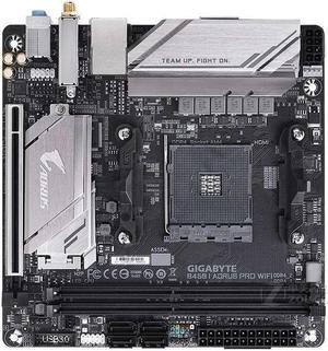 GIGABYTE B450 I PRO WIFI Socket AM4 AMD B450 DDR4 32GB Mini-ITX