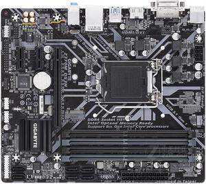 GIGABYTE Z370M DS3H LGA 1151 Intel Z370 DDR4 64GB Micro ATX