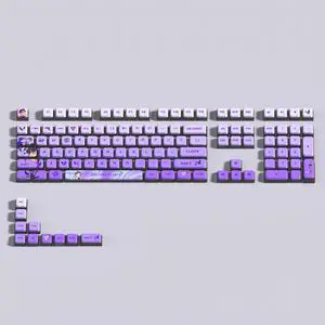 VALORANT Themed Keycaps Clove Black translucent on all sides PBT heat-sublimation keycaps 119 keys ASA high degree