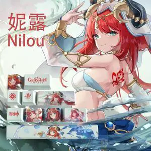 Genshin Impact Themed Keycaps Dori PBT heat-sublimation keycaps 10 keys OEM high degree