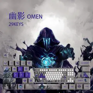 VALORANT Themed Keycaps Phoenix PBT heat-sublimation keycaps 29 keys OEM high degree