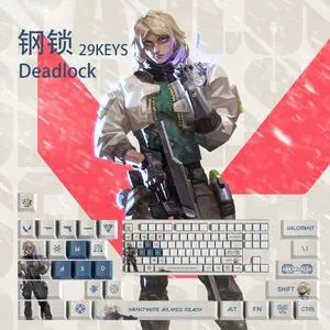 VALORANT Themed Keycaps Deadlock PBT heat-sublimation keycaps 29 keys OEM high degree