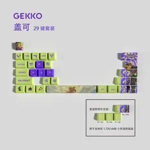 VALORANT Themed Keycaps Gekko PBT heat-sublimation keycaps 29 keys OEM high degree