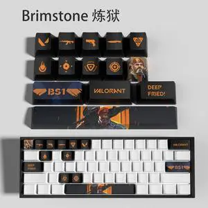 VALORANT Themed Keycaps Brimstone PBT heat-sublimation keycaps 14 keys OEM high degree