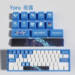 VALORANT Themed Keycaps Yoru PBT heat-sublimation keycaps 14 keys OEM high degree