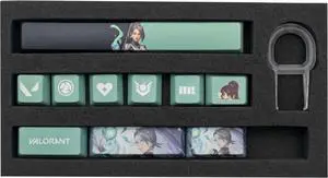 VALORANT Themed Keycaps Sage PBT heat-sublimation keycaps 10 keys OEM high degree