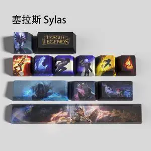 League of Legends Themed Keycaps Sylas PBT heat-sublimation keycaps 12 keys OEM high degree
