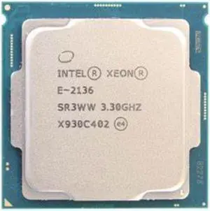 Xeon E-2136 14nm LGA 1151 central processing unit (CPU)