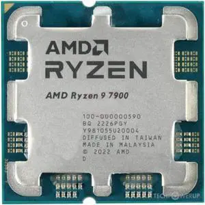 Ryzen 9 7900 5nm Socket AM5 central processing unit (CPU)