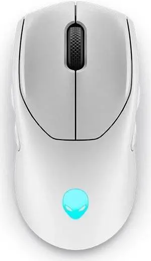 Alienware AW720M White Bluetooth Gaming Mouse Radio Athletic Wired Magnetic Charging Triple Mode RGB High-End Peripherals