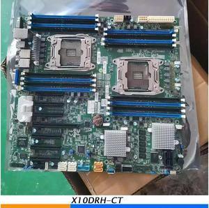 For Motherboard Support E5-2600 v4/v3 Family Dual Port 10GBase-T SAS3 (12Gbps) IPMI 2.0 LGA2011 DDR4 X10DRH-CT