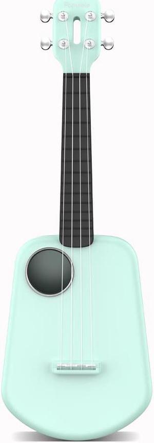 Populele 2 23 Inch Carbon Fiber USB Smart Ukulele APP Control With Led Lamp Beads Cyan