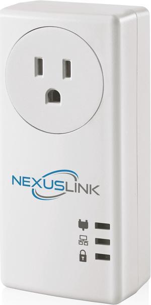 NexusLink Powerline G.hn Powerline Adapter | Pass-Through Outlet | 1.2 Gbps | Single Device | (GPL-1200PT)