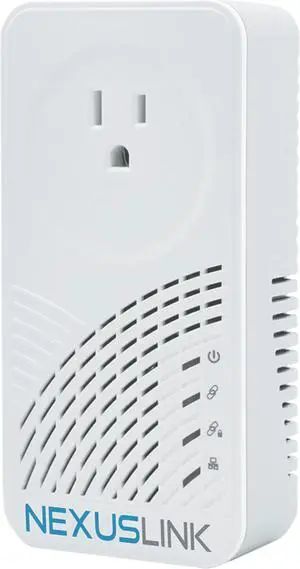 NexusLink Powerline Wave 2 G.hn Powerline Adapter | Pass-Through Outlet | 2 Gbps | Single Device | (GPL-2000PT)